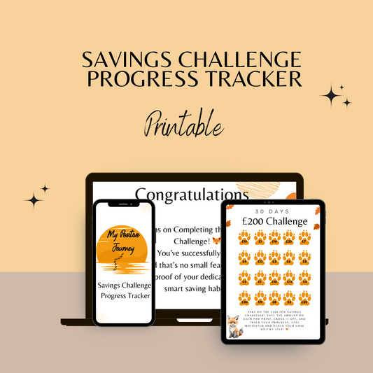 Savings Challenge  Progress Tracker